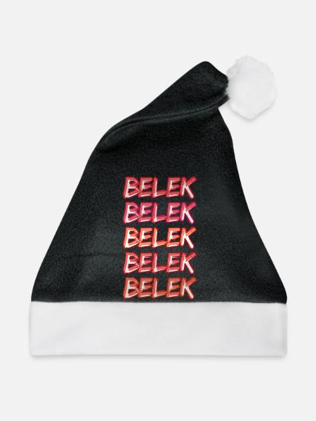 Geschenk für Belek - Weihnachtsmütze - Schwarz/Weiß