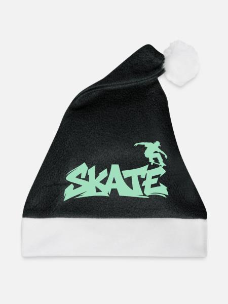 Skate Skater - Weihnachtsmütze - Schwarz/Weiß