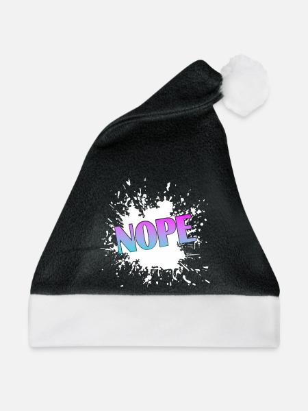 NOPE  - Weihnachtsmütze - Schwarz/Weiß