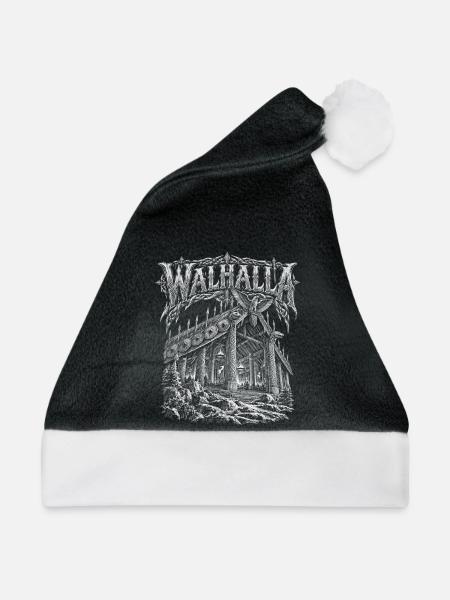 Walhalla – Odins Halle - Weihnachtsmütze - Schwarz/Weiß