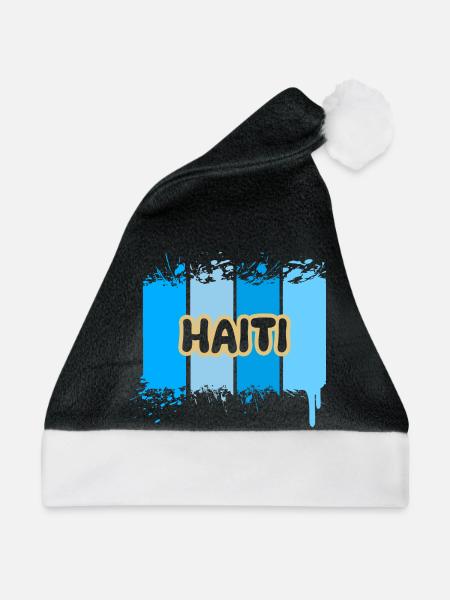 Haiti als Urlaub - Weihnachtsmütze - Schwarz/Weiß