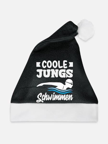 Schwimmsport Schwimmer Spruch Geschenk - Weihnachtsmütze - Schwarz/Weiß
