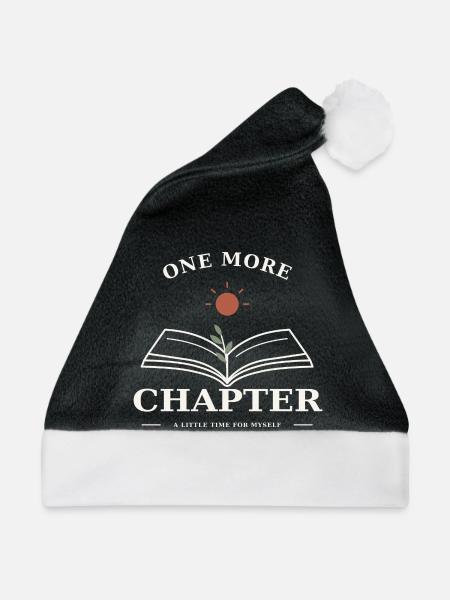 One More Chapter – Buch & Lesezeit - Weihnachtsmütze - Schwarz/Weiß