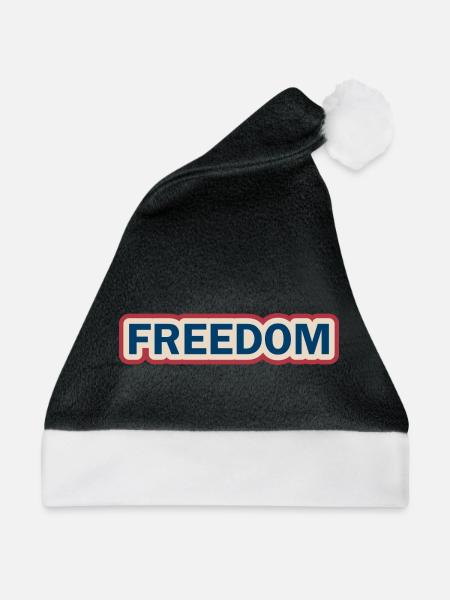 Freiheitsmutiges Patriotisches Statement-design - Weihnachtsmütze - Schwarz/Weiß
