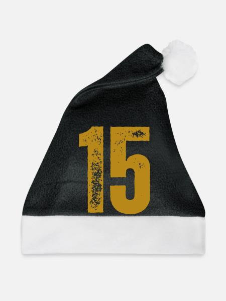 15 - Weihnachtsmütze - Schwarz/Weiß