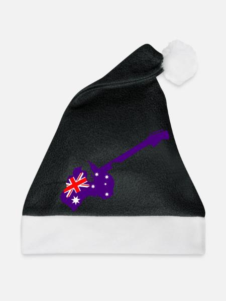 Purple Austral Guitar - Weihnachtsmütze - Schwarz/Weiß