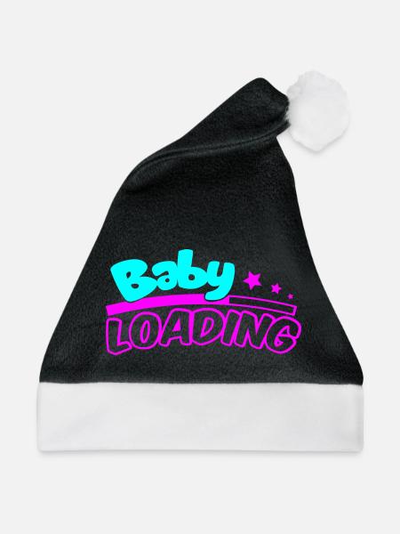 Baby Loading Neon Logo - Weihnachtsmütze - Schwarz/Weiß