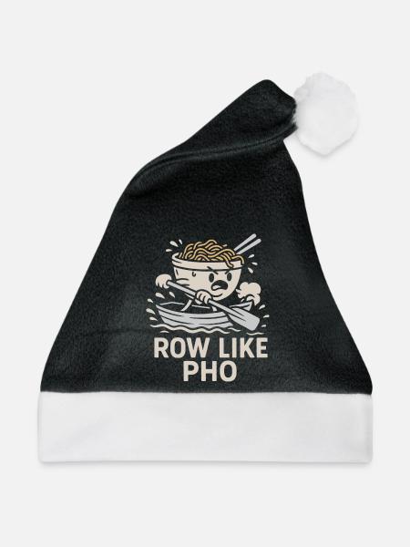 Row like pho - Weihnachtsmütze - Schwarz/Weiß