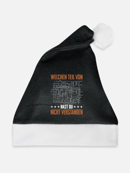 Welchen Teil Von Schaltplan Nicht Verstanden - Weihnachtsmütze - Schwarz/Weiß - Vorne