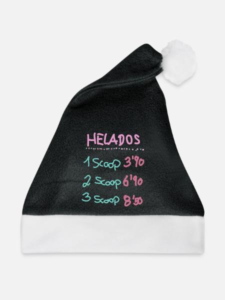 Eis speiseeis - Weihnachtsmütze - Schwarz/Weiß