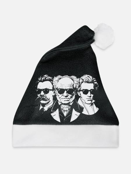 Philosophen des Existentialismus - Weihnachtsmütze - Schwarz/Weiß