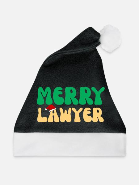 Fröhlicher Anwalt Weihnachtspullover Lustiges Anwaltsweihnachten - Weihnachtsmütze - Schwarz/Weiß