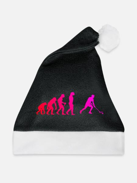 Die Unihockeyspieler und Floorball passen zusammen - Weihnachtsmütze - Schwarz/Weiß - Vorne