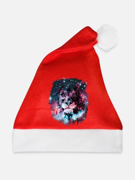 Löwe - Weihnachtsmütze - Rot
