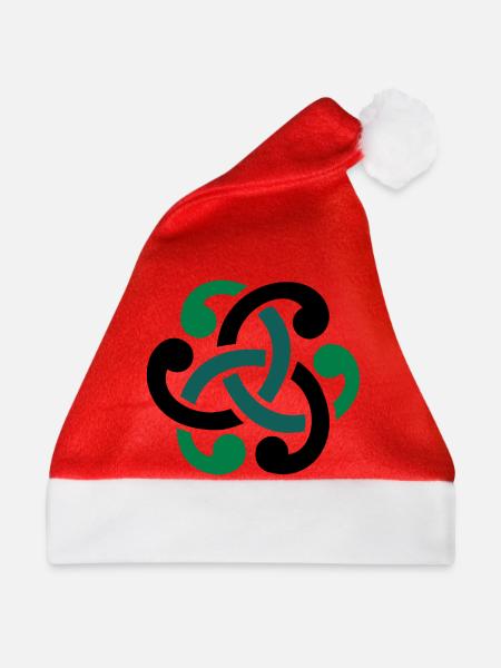 Keltischer Knoten vector - Weihnachtsmütze - Rot