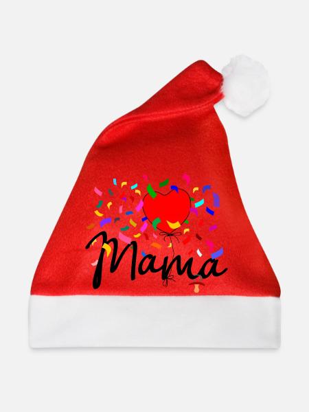 Mama Konfetti - Weihnachtsmütze - Rot