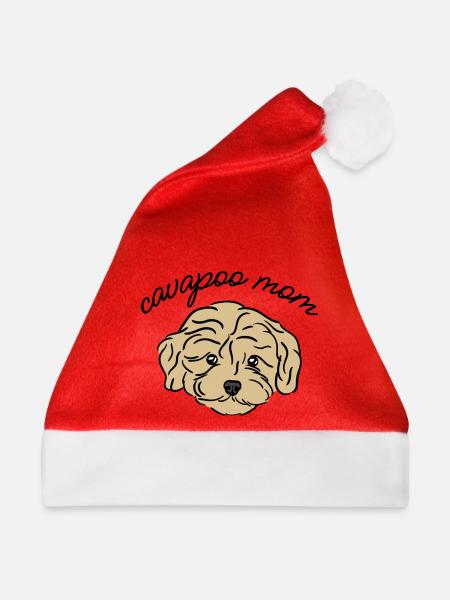 cavapoo mom - Weihnachtsmütze - Rot