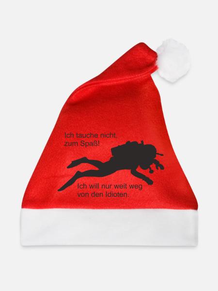 Spass - Weihnachtsmütze - Rot - Vorne