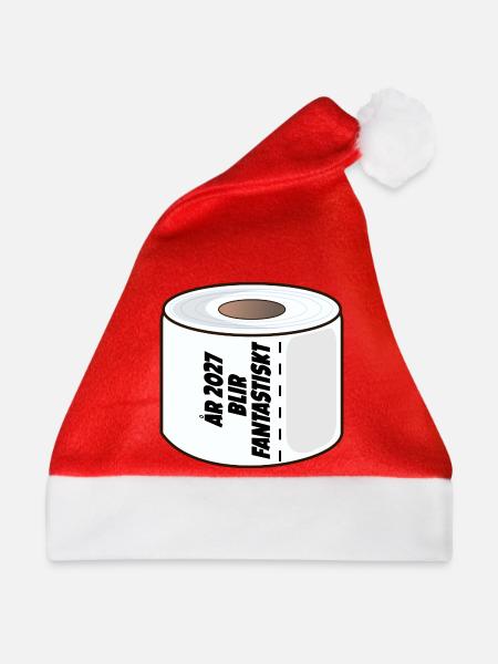 Toilettenpapier 2027 - Weihnachtsmütze - Rot - Vorne