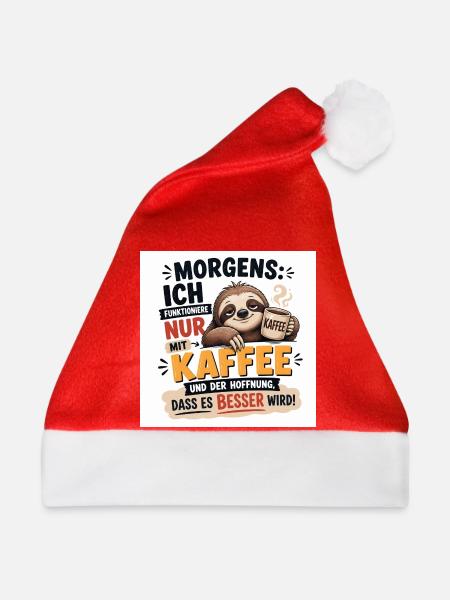 Modernes Design – Einzigartige Geschenkidee - Weihnachtsmütze - Rot