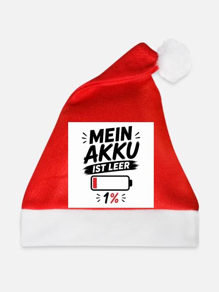 Modernes Design – Einzigartige Geschenkidee - Weihnachtsmütze - Rot