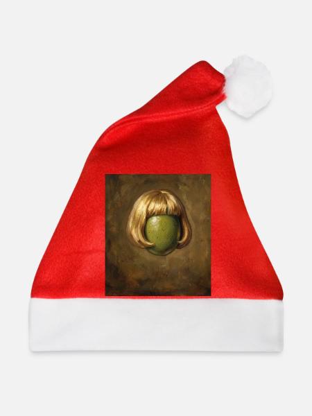 Lustige Olive Bob Haarschnitt - Weihnachtsmütze - Rot