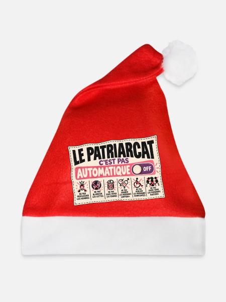 Das Patriarchat ist nicht automatisch - Weihnachtsmütze - Rot