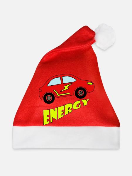 Elektroauto grüne Energie Umweltschutz Statement - Weihnachtsmütze - Rot