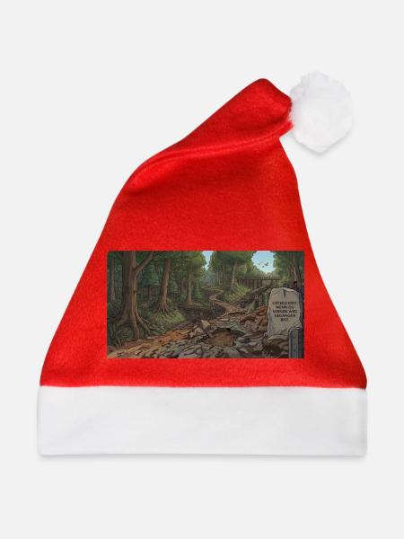 Waldpfad der Erkenntnis - Weihnachtsmütze - Rot