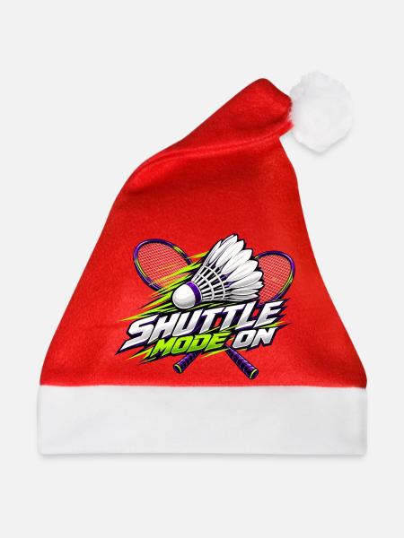 Shuttle-Modus an: Badminton - Weihnachtsmütze - Rot