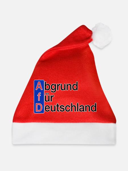 Abgrund für Deutschland - Weihnachtsmütze - Rot - Vorne