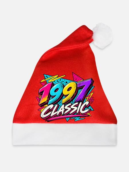 1997 Classic Neon Retro - Weihnachtsmütze - Rot