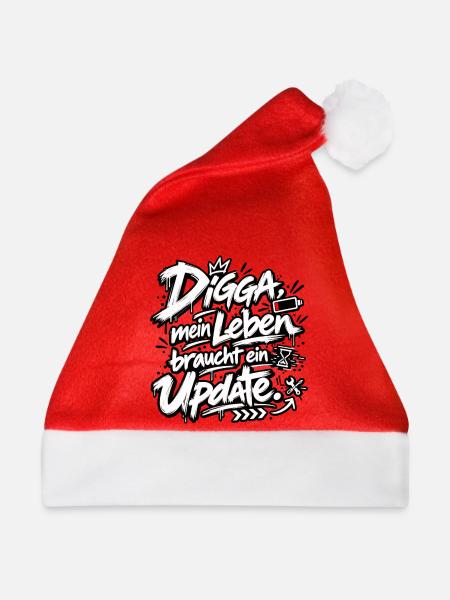 Digga Update: Mein Leben Upgrade - Weihnachtsmütze - Rot