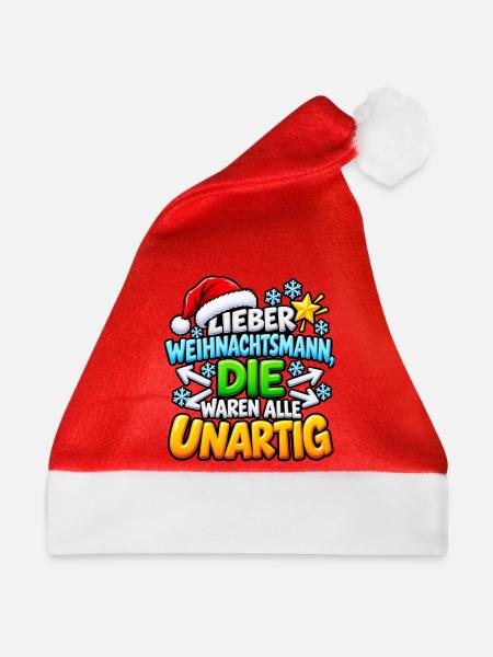 Lieber Weihnachtsmann - Weihnachtsmütze - Rot