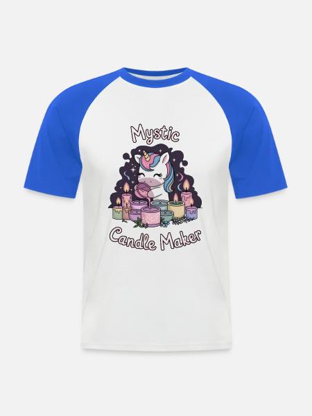 Mystic Candle Maker. - Men's Baseball T-Shirt - white/royal blue