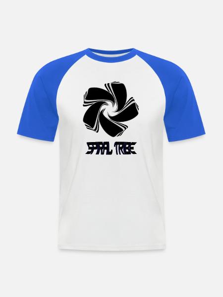 Spiral Tribe - Men's Baseball T-Shirt - white/royal blue