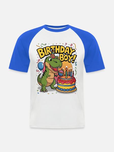 Birthday Boy - Men's Baseball T-Shirt - white/royal blue