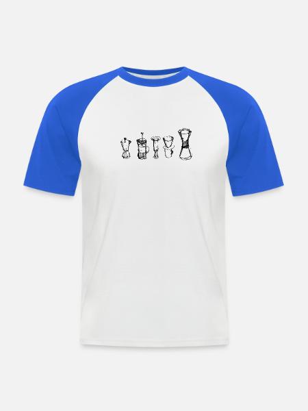 Alternative Coffee - Men's Baseball T-Shirt - white/royal blue