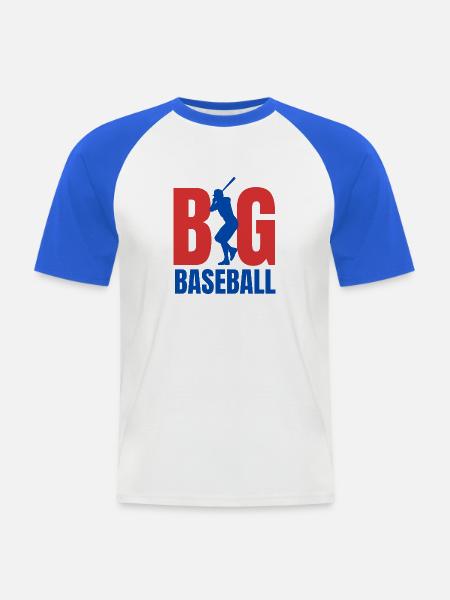 Baseball BIG - Men's Baseball T-Shirt - white/royal blue