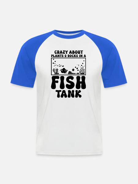 Aquarist Aquascaping Humor - Männer Baseball-T-Shirt - Weiß/Royalblau