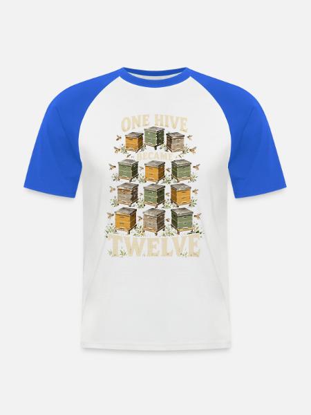 Bienen Bienenzüchter Imker Bienenzucht - Männer Baseball-T-Shirt - Weiß/Royalblau