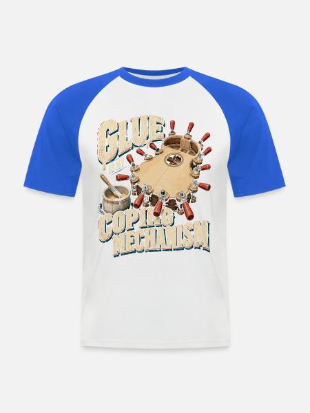 Geigenbauer Luthier Lutherie - Männer Baseball-T-Shirt - Weiß/Royalblau