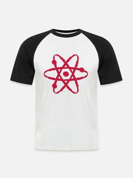 Scientific symbol - Men's Baseball T-Shirt - white/black