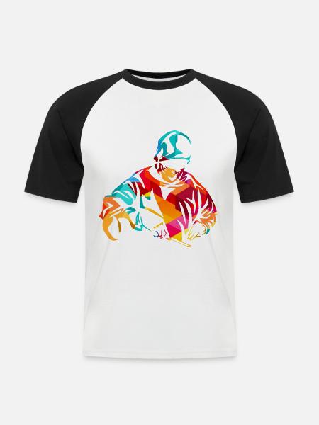 Nervenstarker Neurochirurg Operationssaal - Männer Baseball-T-Shirt - Weiß/Schwarz