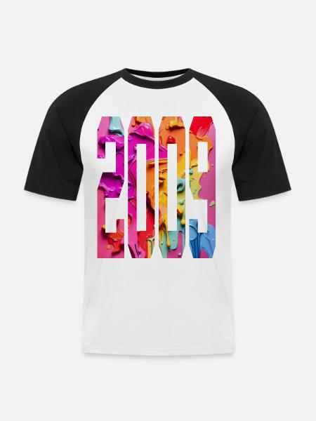 BUNT 17TH BIRTHDAY 2009 - Men's Baseball T-Shirt - white/black