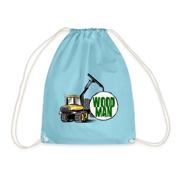Woodman Spediteur, T-Shirts, Hoodies, Geschenke - Turnbeutel - Aqua - Vorne