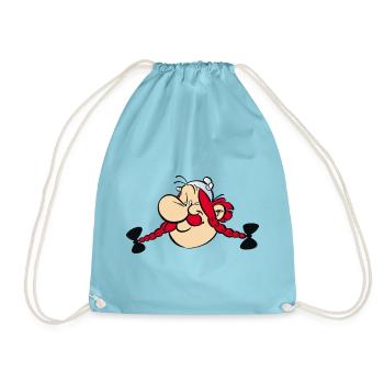 Asterix & Obelix - Obelix Gesicht - Turnbeutel - Aqua - Vorne