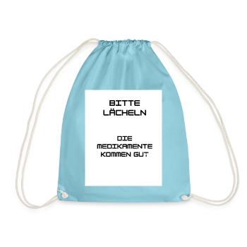 Keep Smiling - Turnbeutel - Aqua - Vorne