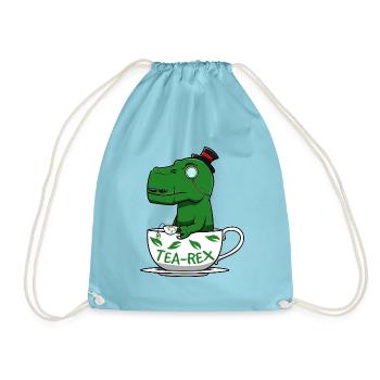 Tea Rex - Turnbeutel - Aqua - Vorne