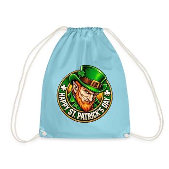 Grüner Leprechaun Charme - Turnbeutel - Aqua - Vorne